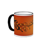 Tasse de café de papillon de chant