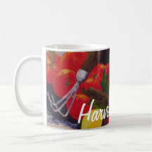 Tasse de café de temps de récolte