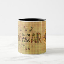 Tasse de café de tournesol de collection d'automne