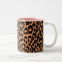 Tasse de café d'empreinte de léopard