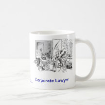 Tasse de café d'entreprise morte d'avocat de Lawye