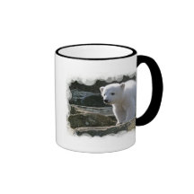 Tasse de café d'ours blanc de bébé