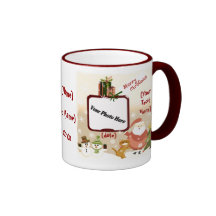 Tasse de café personnalisée de photo de Noël