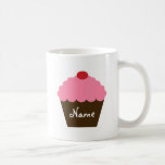 Tasse de café rose d'amour de petit gâteau