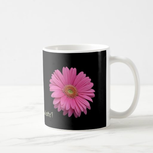 Tasse de café rose de Gerbera