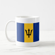 Tasse de carte de ~ de drapeau des Barbade