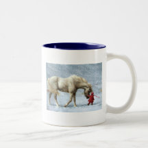 Tasse de cheval et de fille