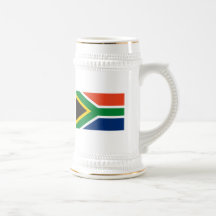 Tasse de drapeau de l'Afrique du Sud