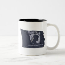 Tasse de drapeau de POW-MIA (1-Sided)
