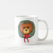 Tasse de guirlande de Noël de nounours