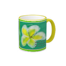 Tasse de Haiku d'arbre de Plumeria