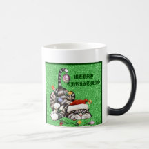 tasse de Joyeux Noël de chat