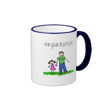 Tasse de la petite fille du papa (brune)
