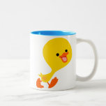 Tasse de marche mignonne de caneton de bande dessi tasses