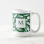 Tasse de monogramme d'arbre fruitier de Beardsley