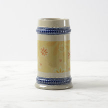Tasse de motif de fleur