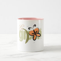 Tasse de papillon de devenez écolo tasses