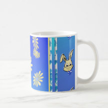 Tasse de Pâques de fleur de lapin