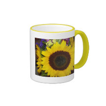 Tasse de photo de tournesol