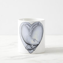 Tasse de sculpture en rats d'amoureux
