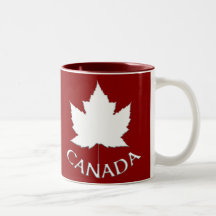 Tasse de souvenir de feuille d'érable du Canada de