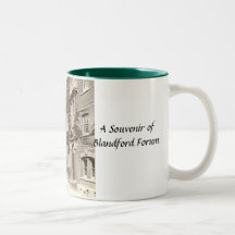 Tasse de souvenir de forum de Blandford