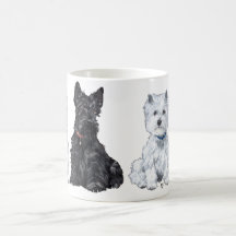 Tasse de Terrier blanc de montagne écossaise et oc