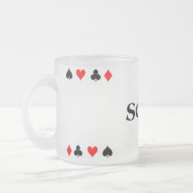 TASSE de TISONNIER en verre givré