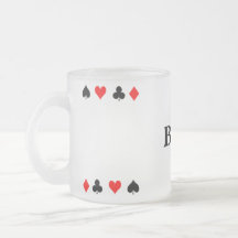 TASSE de TISONNIER en verre givré