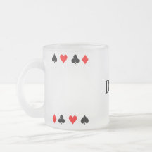 TASSE de TISONNIER en verre givré