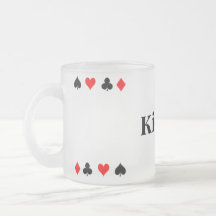 TASSE de TISONNIER en verre givré