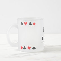 TASSE de TISONNIER en verre givré