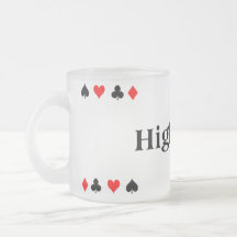 TASSE de TISONNIER en verre givré