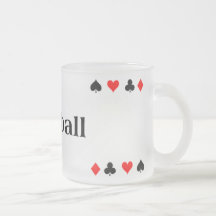 TASSE de TISONNIER en verre givré