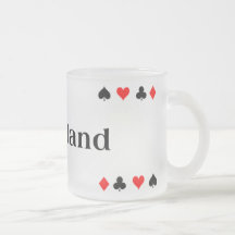 TASSE de TISONNIER en verre givré