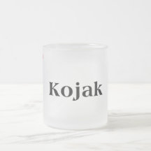 TASSE de TISONNIER en verre givré