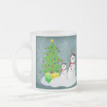 Tasse de vacances de bonhomme de neige