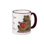 Tasse de Valentine d'ours de nounours