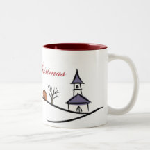 Tasse de village de Noël