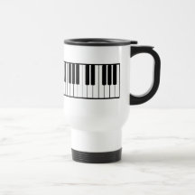 Tasse de voyage de clavier de piano