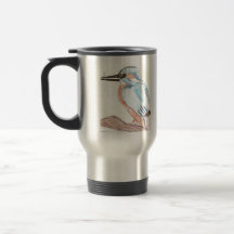 Tasse de voyage de martin-pêcheur
