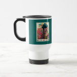 Tasse de voyage de Noël de joueur de cannelure de 