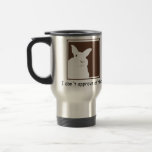 Tasse désapprobatrice de voyage de lapins