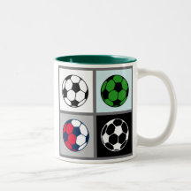 Tasse d'icône de ballon de football