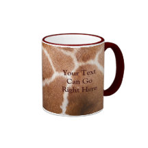 Tasse d'impression de girafe