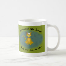 Tasse drôle de berger de chat
