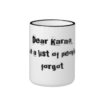 Tasse drôle de cher karma tasses