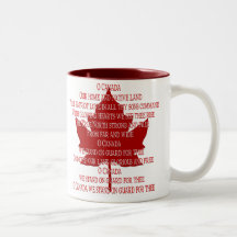 Tasse du Canada de tasse de café de souvenir de ta