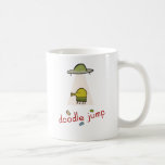 Tasse d'UFO de saut de griffonnage