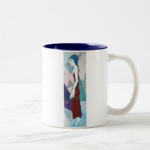Tasse écrasée de fleurs